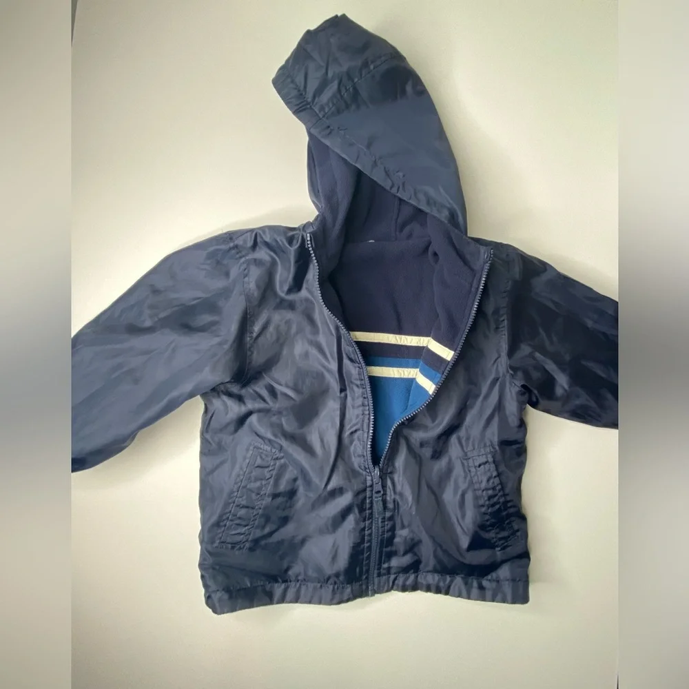 Kids Boys Hoodie Zipped Up Jacket Reversible Size 4